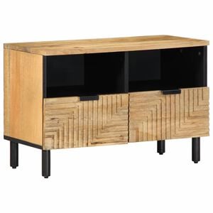 vidaXL &Nu;&tau;&omicron;&upsilon;&lambda;ά&pi;&iota; &tau;&eta;&lambda;&epsilon;ό&rho;&alpha;&sigma;&eta;&sigmaf; &kappa;&alpha;&phi;έ 70x33x46 cm &mu;&alpha;&sigma;ί&phi; &xi;ύ&lambda;&omicron; Mango