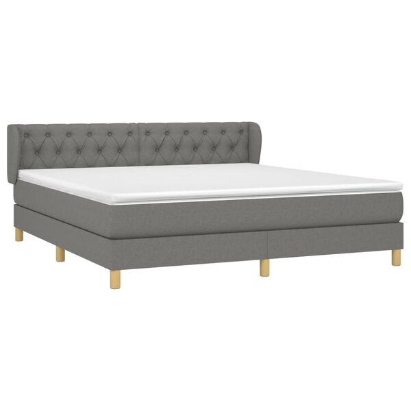 vidaXL &Kappa;&rho;&epsilon;&beta;ά&tau;&iota; Boxspring &mu;&epsilon; &Sigma;&tau;&rho;ώ&mu;&alpha; &Sigma;&kappa;&omicron;ύ&rho;&omicron; &Gamma;&kappa;&rho;&iota; 160x200 &epsilon;&kappa; &Upsilon;&phi;&alpha;&sigma;&mu;ά&tau;&iota;&nu;&omicron;