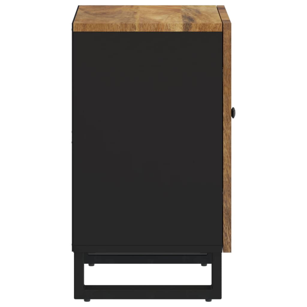 vidaXL Ντουλάπι Μπάνιου 38 x 33 x 58 εκ. από Μασίφ Ξύλο Μάνγκο