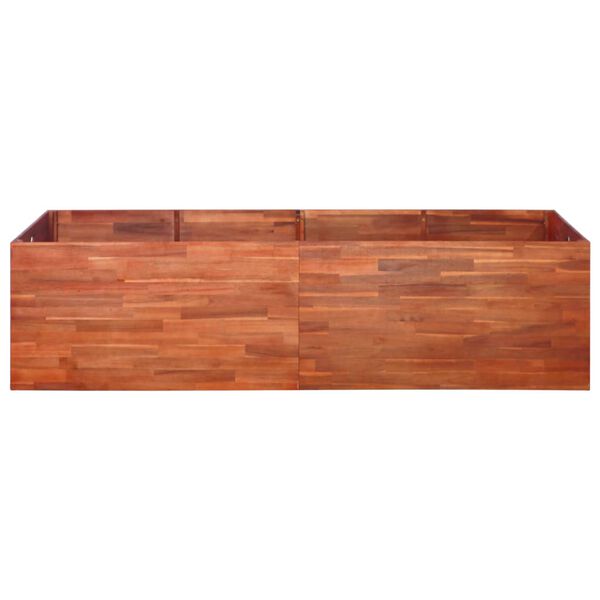 vidaXL Ζαρντινιέρα Υπερυψωμένη 200 x 50 x 50 εκ. από Ξύλο Ακακίας