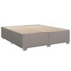 vidaXL Κρεβάτι Boxspring με Στρώμα Taupe 180x200 εκ. Υφασμάτινο
