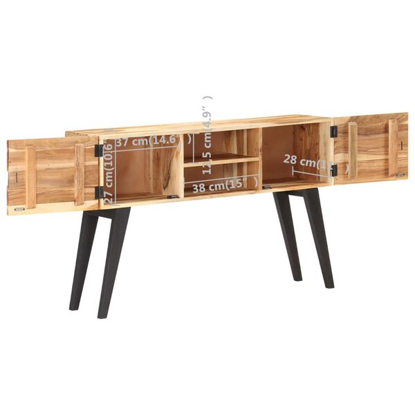 vidaXL Ντουλάπι 120 x 30 x 75 εκ. από Μασίφ Ξύλο Ακακίας