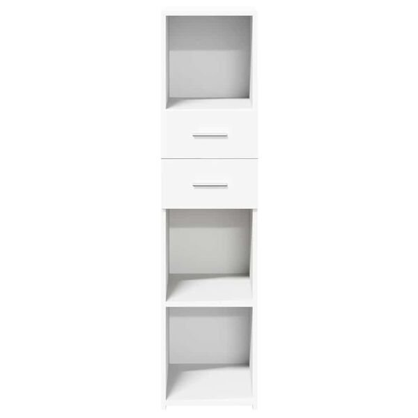 vidaXL Ντουλάπι Λευκό 30x42,5x124 εκ. από Επεξεργασμένο Ξύλο