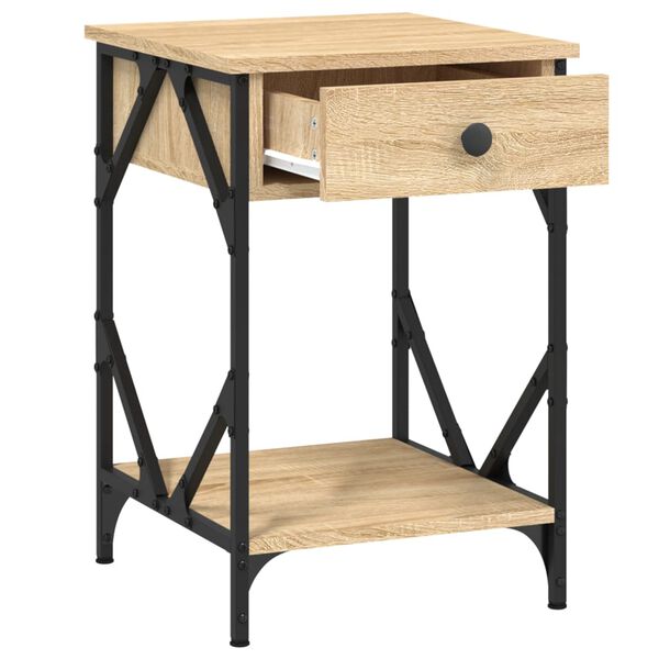 vidaXL Κομοδίνα 2 τεμ. Sonoma Δρυς 40x42x60 εκ. από Επεξεργασμένο Ξύλο
