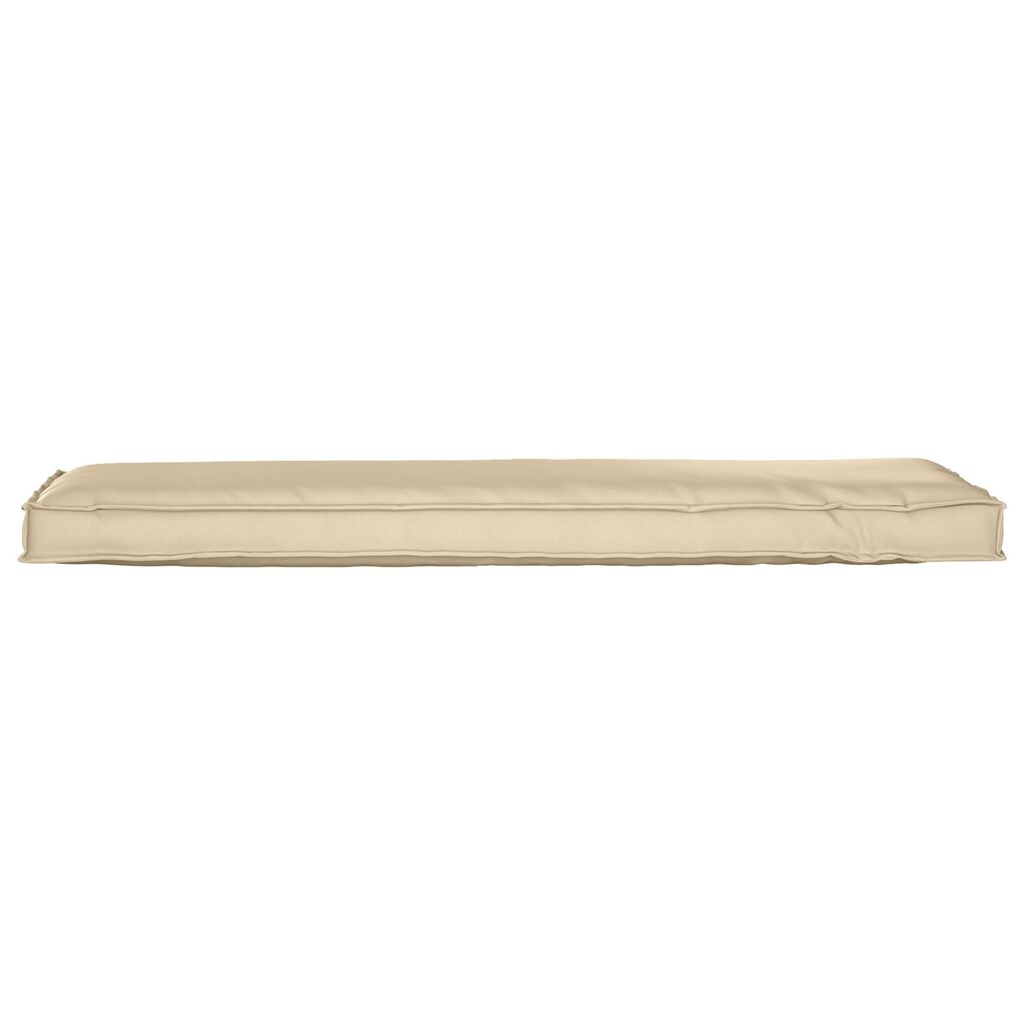 vidaXL Μαξιλάρι Παλέτας για Πάγκο Μπεζ 140x40x8 εκ. Ύφασμα Oxford