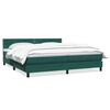 vidaXL Box Spring &kappa;&rho;&epsilon;&beta;ά&tau;&iota; &mu;&epsilon; &sigma;&tau;&rho;ώ&mu;&alpha; &sigma;&kappa;&omicron;ύ&rho;&omicron; &pi;&rho;ά&sigma;&iota;&nu;&omicron; 180x220cm &Beta;&epsilon;&lambda;&omicron;ύ&delta;&iota;&nu;&omicron;