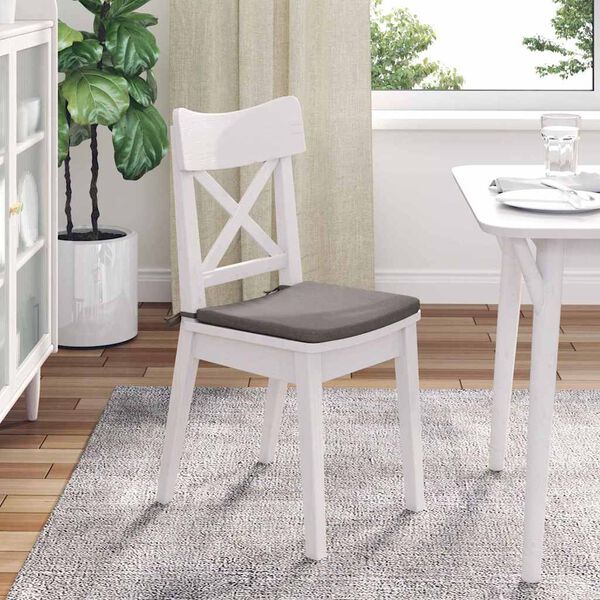 vidaXL Μαξιλάρια καθισμάτων 4 pcs Taupe 40 x 40 x 3 cm ύφασμα