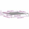 vidaXL Σκελετός Κρεβατιού Φυσικό 200 x 200 cm Στερεά ξυλεία πεύκου