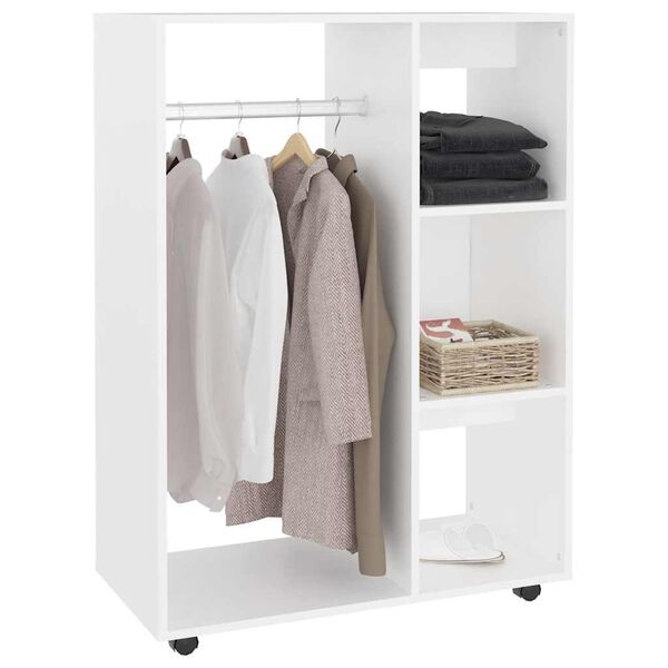 vidaXL Ντουλάπα Λευκή 80 x 40 x 110 εκ. από Επεξ. Ξύλο