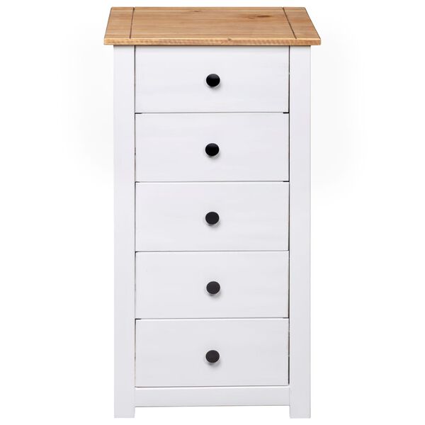 vidaXL Μπουφές Λευκός 46 x 40 x 89 εκ. από Ξύλο Πεύκου Σειρά Panama