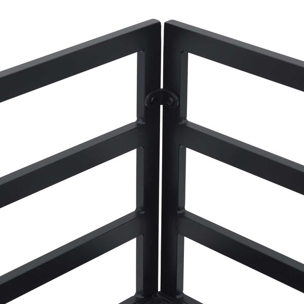 vidaXL Σετ Καναπέ Κήπου 4 pcs Μαύρο 213 x 141.5 x 71 εκ Αλουμίνιο