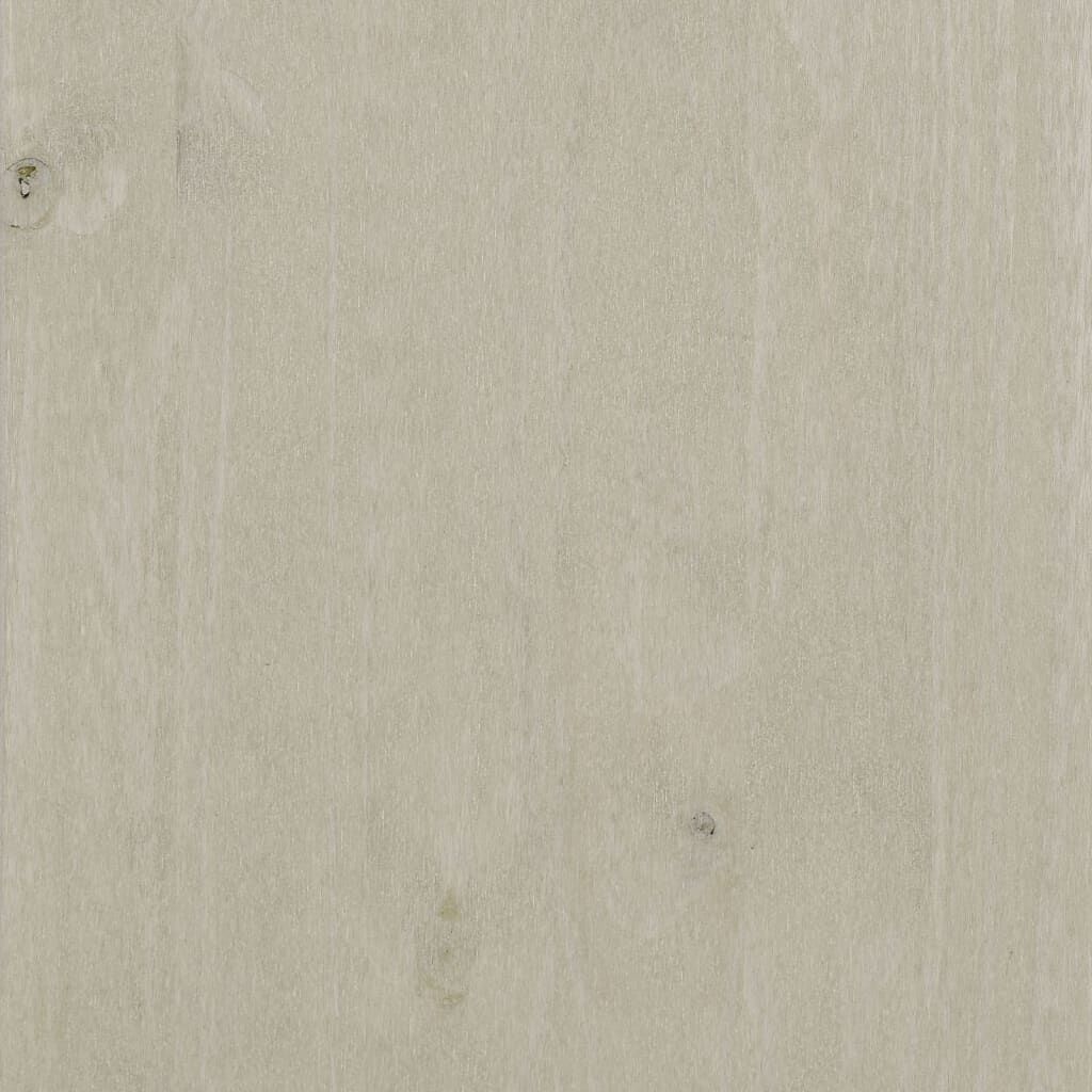 vidaXL Κομοδίνο HAMAR 2 Τεμ. Λευκά 40 x 35 x 44,5εκ. Μασίφ Ξύλο Πεύκου