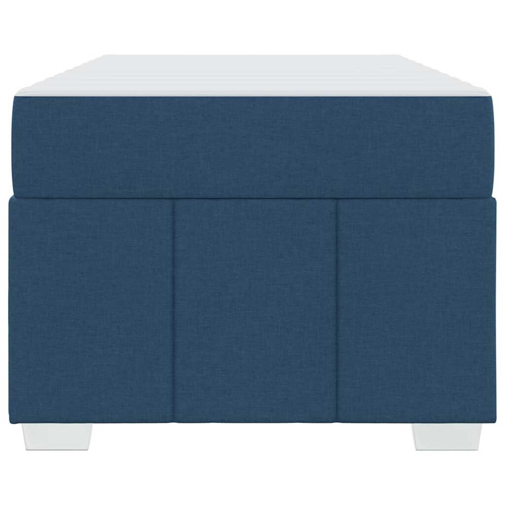 vidaXL Σκελετός Κρεβατιού με στρώμα Μπλε 120 x 190 cm ύφασμα