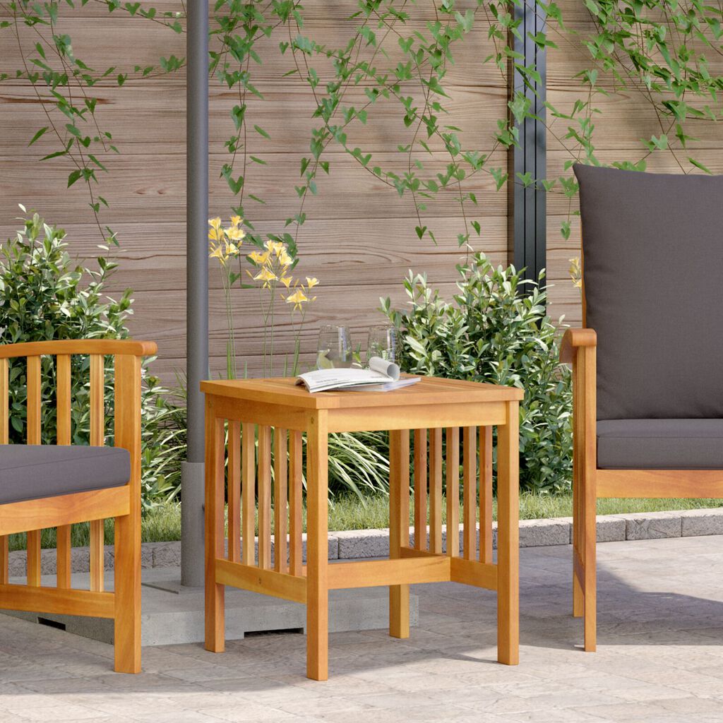 vidaXL Κηπουρική Πλευρικό Τραπέζι Καφέ 45x45x50 εκ. Μασίφ ξύλο ακακίας