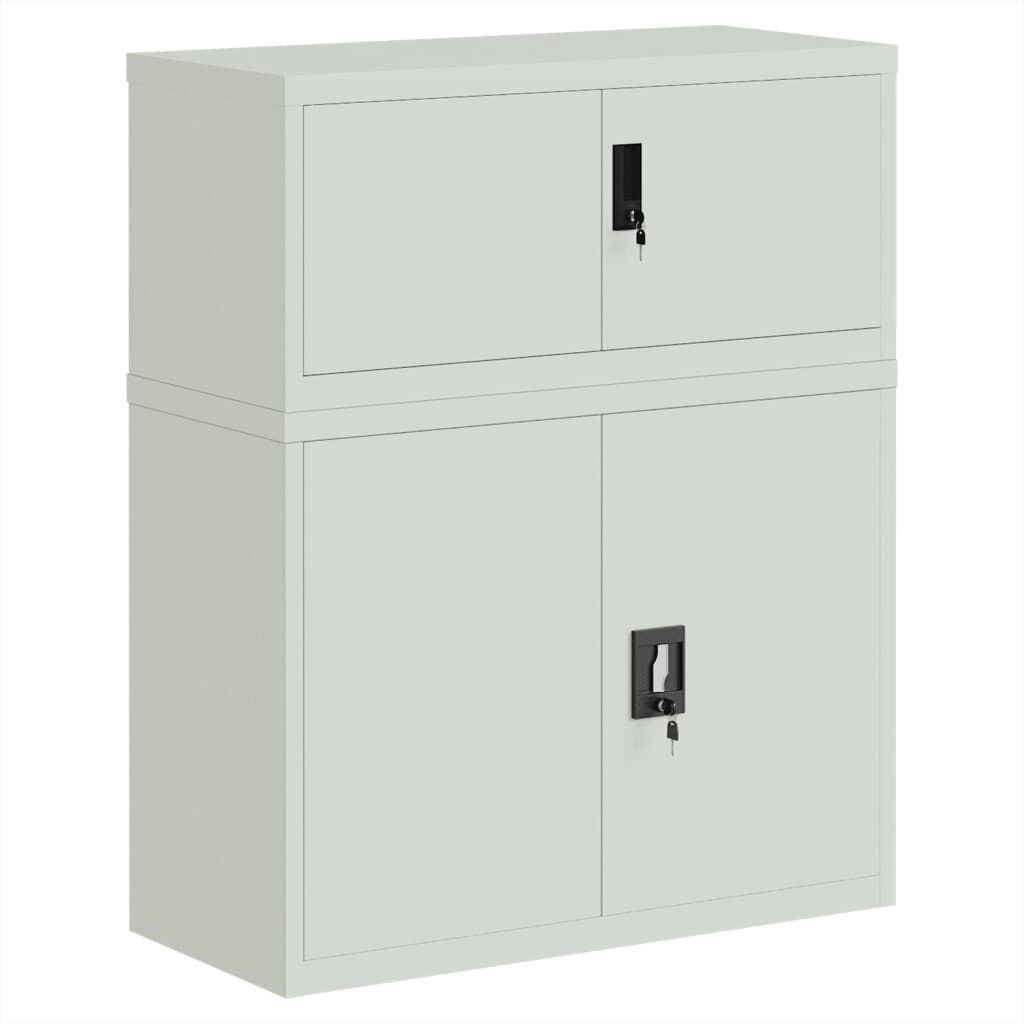 vidaXL Αρχειοθήκη Αν. Γκρι 90 x 40 x 110 εκ. Ατσάλινη