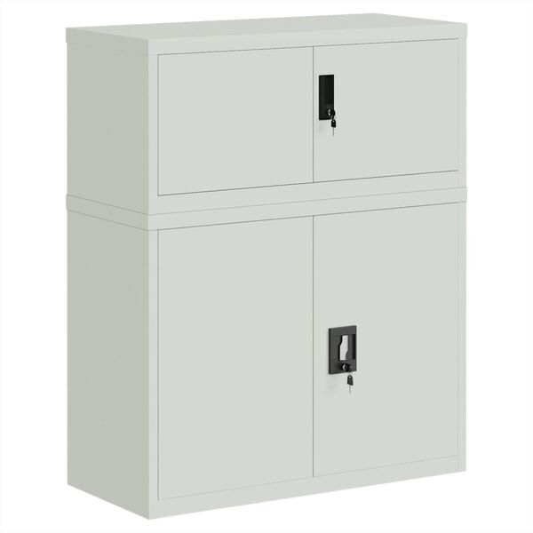 vidaXL Αρχειοθήκη Αν. Γκρι 90 x 40 x 110 εκ. Ατσάλινη