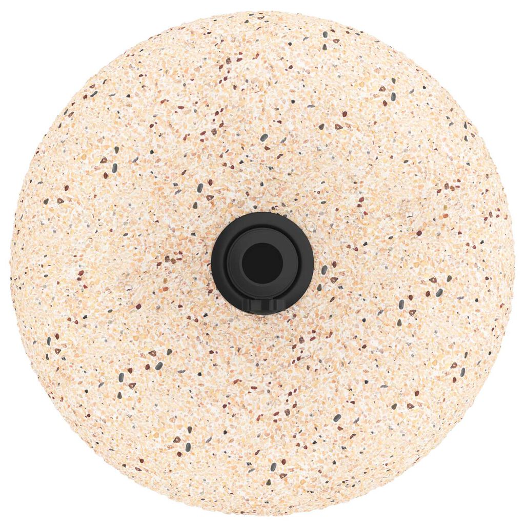 vidaXL Βάση Παρασόλ για Πόλους 37/42/52/58mm Κίτρινο Σκυρόδεμα 20 kg