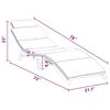 vidaXL Ξαπλώστρα Σκούρο γκρι 188 x 55 x 59 εκ. Μασίφ ξύλο teak