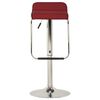 323372 vidaXL Bar Stools 2 pcs Wine Red Fabric and Bentwood