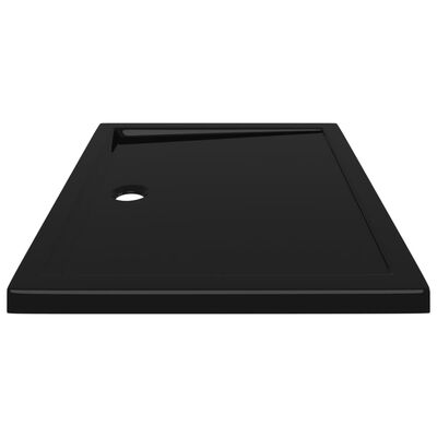 vidaXL Βάση Ντουζιέρας Ορθογώνια Μαύρη 80 x 100 εκ. από ABS