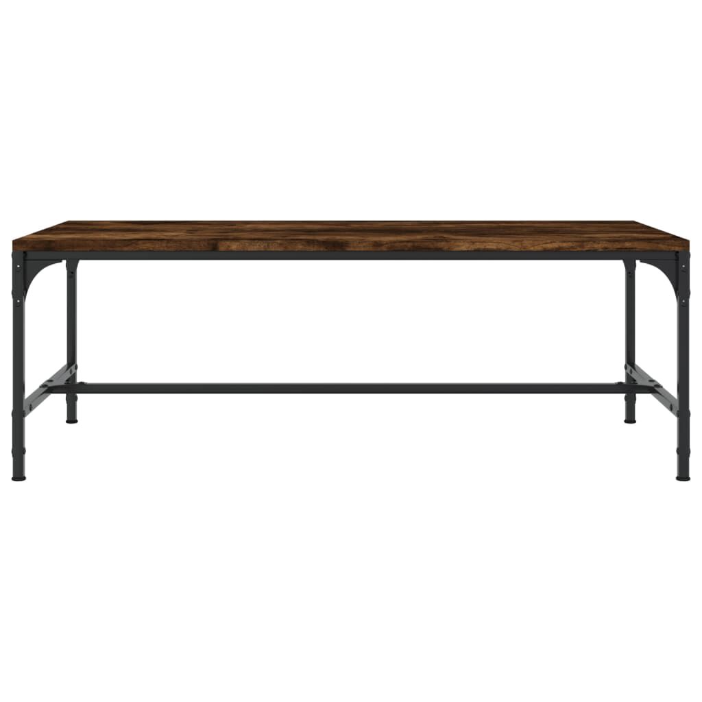 vidaXL Τραπεζάκι Σαλονιού Καπνιστή Δρυς 100x50x35 εκ. Επεξεργ. Ξύλο