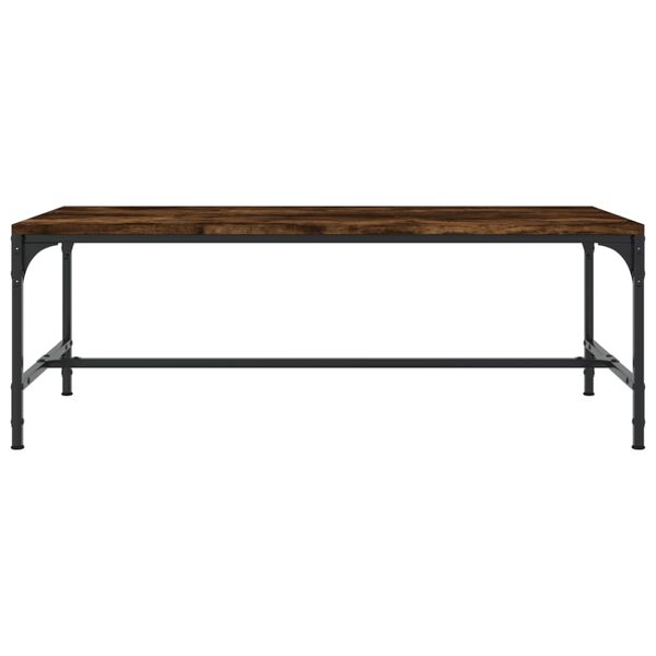 vidaXL Τραπεζάκι Σαλονιού Καπνιστή Δρυς 100x50x35 εκ. Επεξεργ. Ξύλο