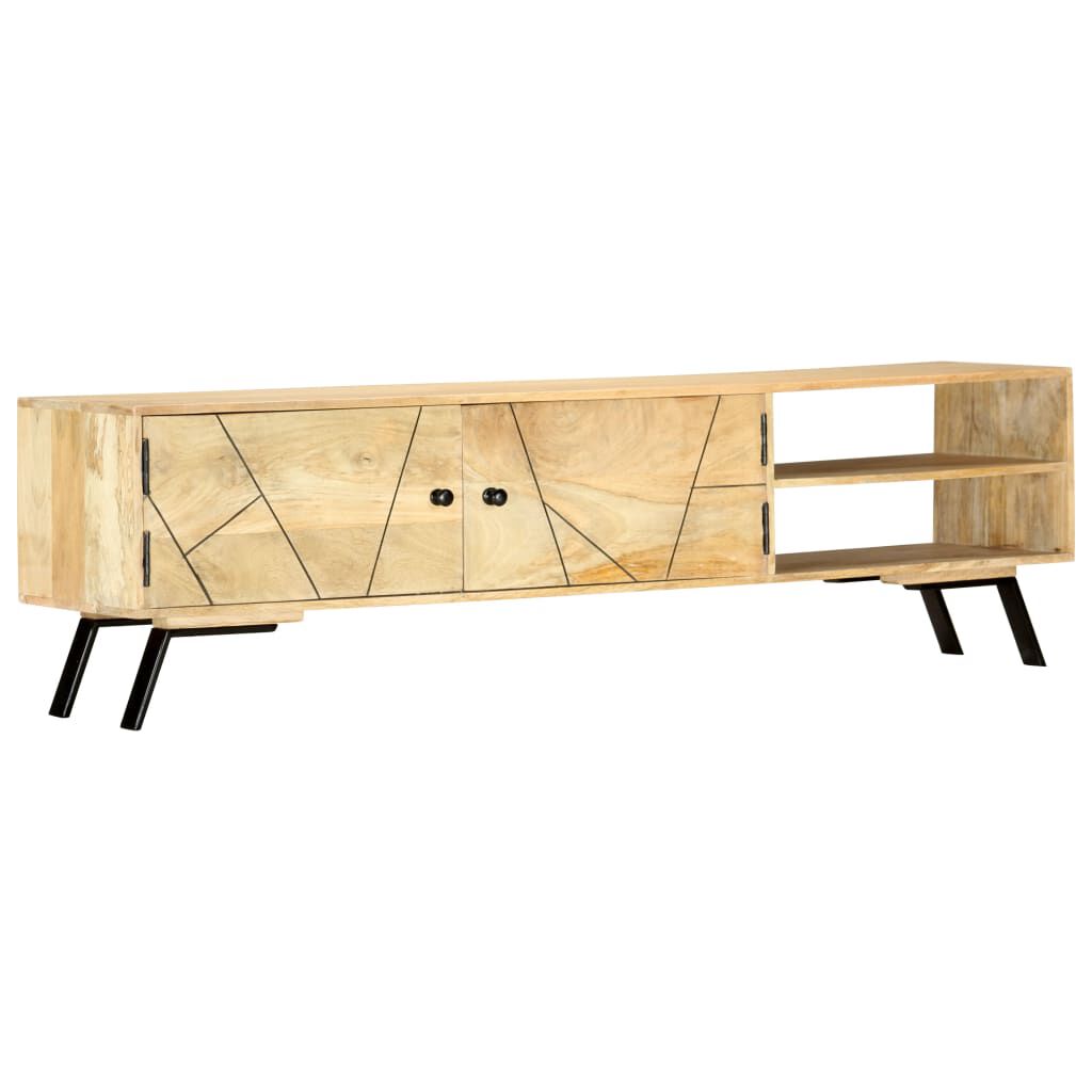 vidaXL Έπιπλο Τηλεόρασης 140 x 30 x 40 εκ. από Μασίφ Ξύλο Μάνγκο