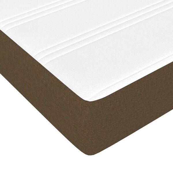 vidaXL Στρώμα με Pocket Springs για Παιδιά Σκ Καφέ 80x160εκ Υφασμάτινο