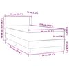 vidaXL &Kappa;&rho;&epsilon;&beta;ά&tau;&iota; Boxspring &mu;&epsilon; &Sigma;&tau;&rho;ώ&mu;&alpha; &Sigma;&kappa;&omicron;ύ&rho;&omicron; &Mu;&pi;&lambda;&epsilon; 80x220 &epsilon;&kappa;. &Beta;&epsilon;&lambda;&omicron;ύ&delta;&iota;&nu;&omicron;
