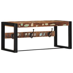 vidaXL Ράφι για παλτά Πολύχρωμο 80x35x35 cm Στερεό ξύλο αναγεννημένο