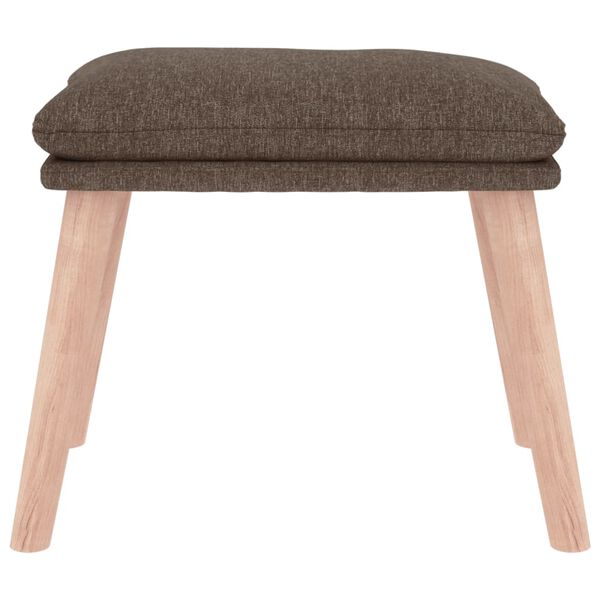 vidaXL Υποπόδιο Taupe 45 x 29,5 x 35 εκ. Υφασμάτινο