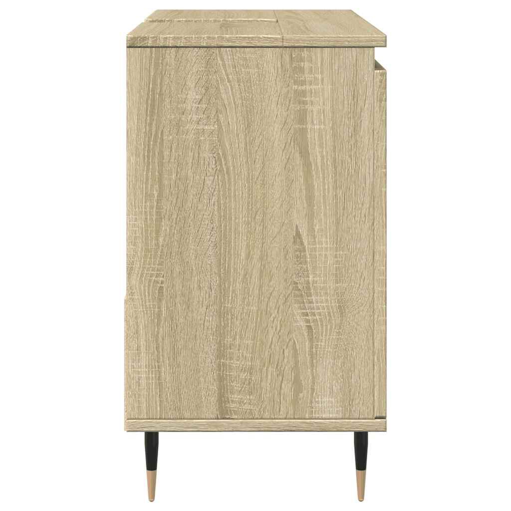 vidaXL Ντουλάπι Νιπτήρα Μπάνιου Sonoma Δρυς 65x33x60 εκ. Επεξ. Ξύλο