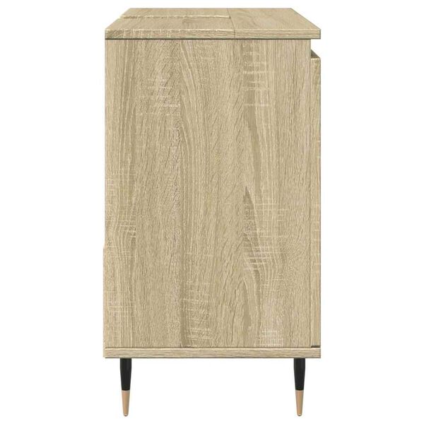 vidaXL Ντουλάπι Νιπτήρα Μπάνιου Sonoma Δρυς 65x33x60 εκ. Επεξ. Ξύλο