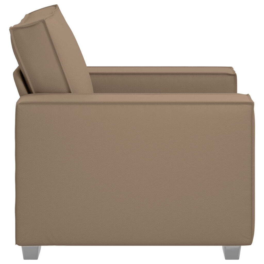 Καρέκλα Sofa vidaXL καφέ 59 εκ σε ψεύτικο δέρμα