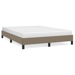vidaXL Σκελετός Κρεβατιού Χωρίς Στρώμα Taupe 140x200 εκ. Υφασμάτινο
