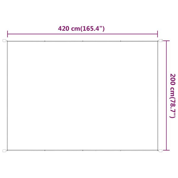 vidaXL Τέντα Κάθετη Ανοιχτό Πράσινο 200 x 420 εκ. από Ύφασμα Oxford