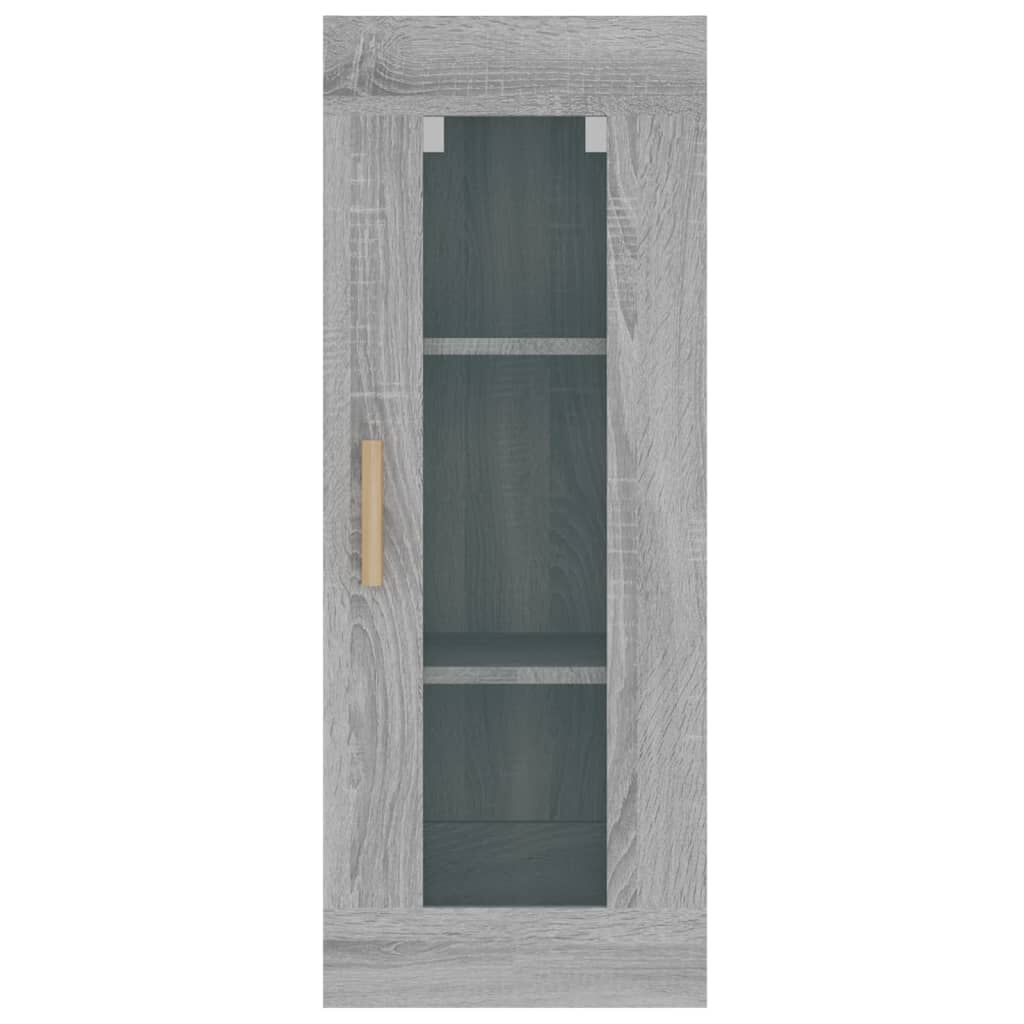 vidaXL Ντουλάπι Τοίχου Κρεμαστό Γκρι sonoma 34,5x34x90 εκ.