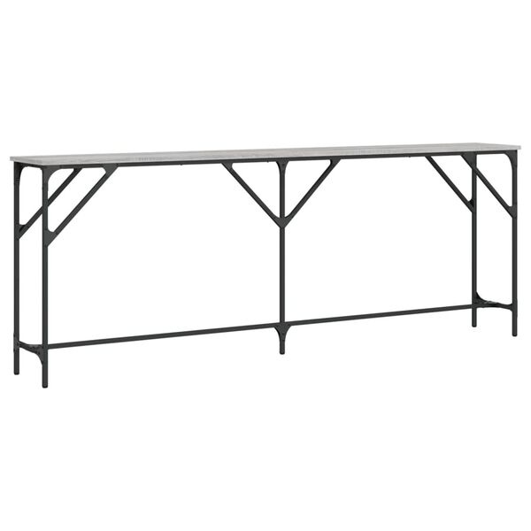 vidaXL Τραπέζι Κονσόλα Γκρι Sonoma 200x29x75 εκ. Επεξεργασμένο Ξύλο