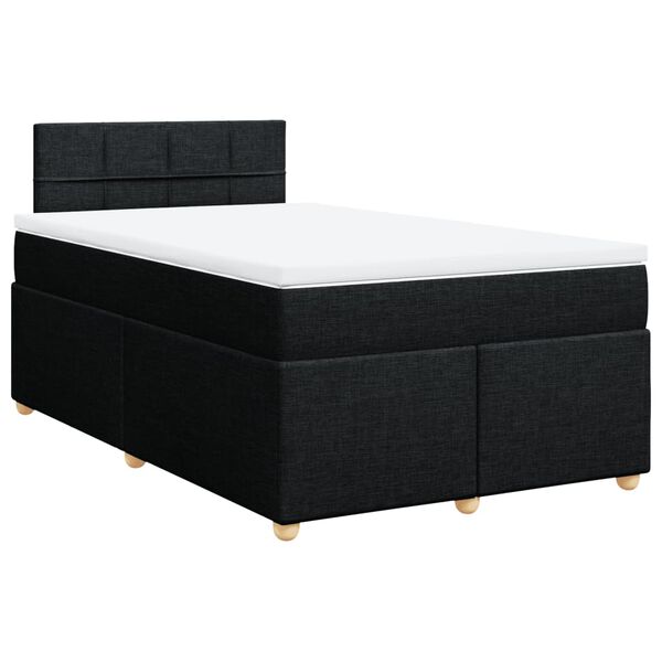 vidaXL &Kappa;&rho;&epsilon;&beta;ά&tau;&iota; Boxspring &mu;&epsilon; &Sigma;&tau;&rho;ώ&mu;&alpha; &Mu;&alpha;ύ&rho;&omicron; 120x190 &epsilon;&kappa;. &Upsilon;&phi;&alpha;&sigma;&mu;ά&tau;&iota;&nu;&omicron;