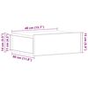 vidaXL Κομοδίνο Κρεμαστό Sonoma Δρυς 40x30x15 εκ. από Επεξ. Ξύλο