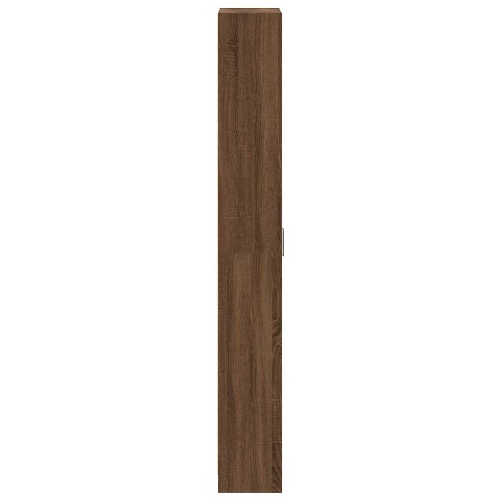 vidaXL Ντουλάπι με ράφι Καφέ δρυς 55 x 25 x 189 εκ. Επεξεργασμένο ξύλο