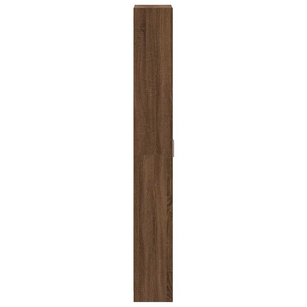 vidaXL Ντουλάπι με ράφι Καφέ δρυς 55 x 25 x 189 εκ. Επεξεργασμένο ξύλο