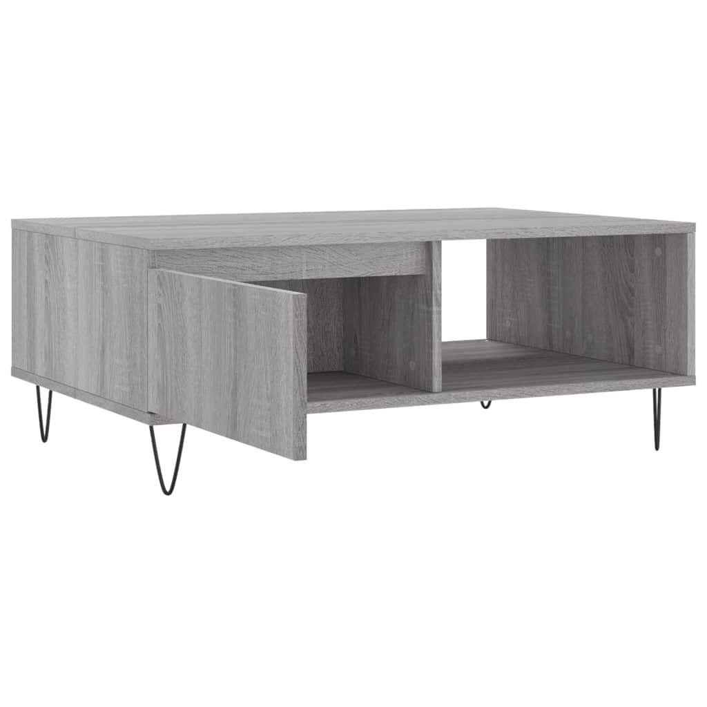 vidaXL Τραπεζάκι Σαλονιού Γκρι Sonoma 90x60x35 εκ. Επεξεργασμένο Ξύλο
