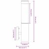 vidaXL Εξωτερικά Φωτιστικά Τοίχου 2 pcs Ασημί 10.5 x 6 x 35 εκ.