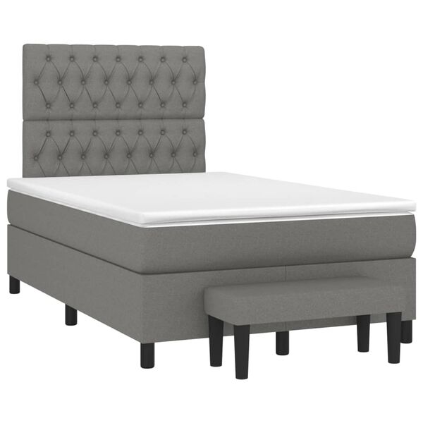 vidaXL &Kappa;&rho;&epsilon;&beta;ά&tau;&iota; Boxspring &mu;&epsilon; &Sigma;&tau;&rho;ώ&mu;&alpha; &Sigma;&kappa;&omicron;ύ&rho;&omicron; &Gamma;&kappa;&rho;&iota; 120x200 &epsilon;&kappa;. &Upsilon;&phi;&alpha;&sigma;&mu;ά&tau;&iota;&nu;&omicron;