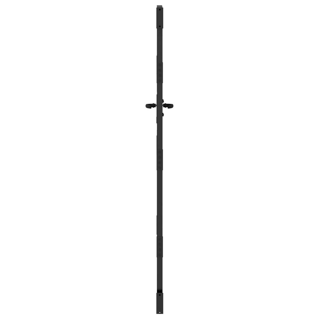 vidaXL Πύλη Κήπου Άλλο Μαύρο 105 x 200 cm Ατσάλι με Επικάλυψη Πούδρας