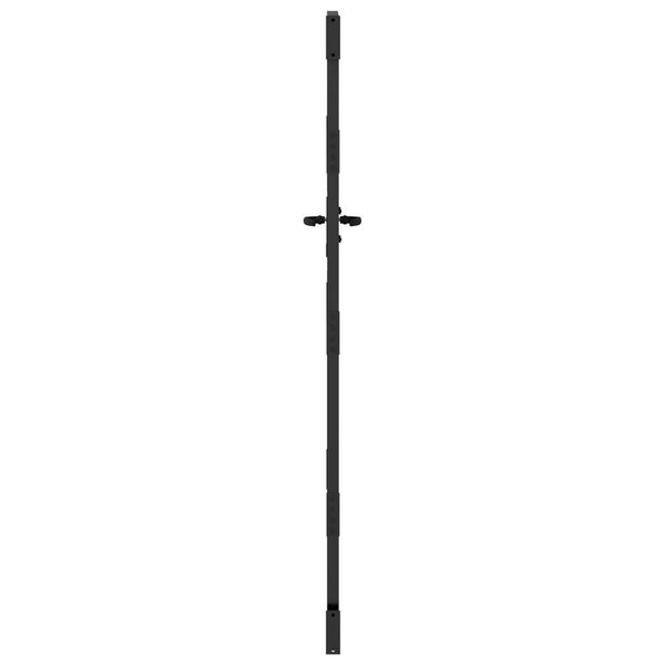 vidaXL Πύλη Κήπου Άλλο Μαύρο 105 x 200 cm Ατσάλι με Επικάλυψη Πούδρας