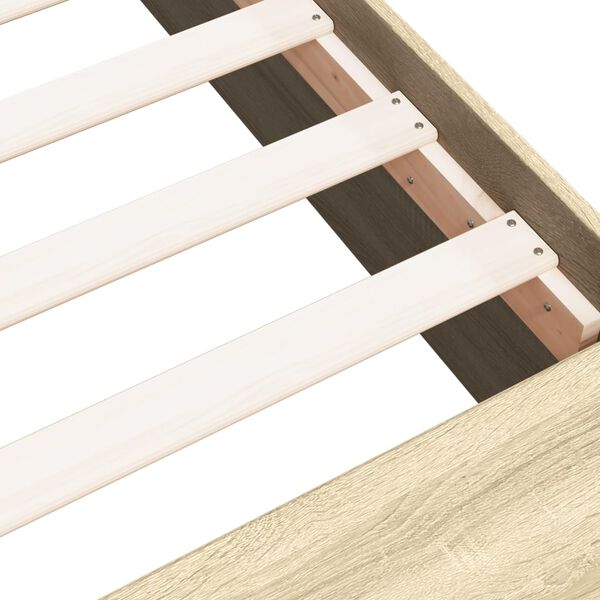vidaXL Πλαίσιο Κρεβατιού Sonoma Δρυς 90x200 εκ. Επεξεργασμένο Ξύλο