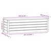 vidaXL Κουτί Αποθήκευσης Καφέ Μελί 109x36,5x33 εκ. Μασίφ Ξύλο Πεύκου