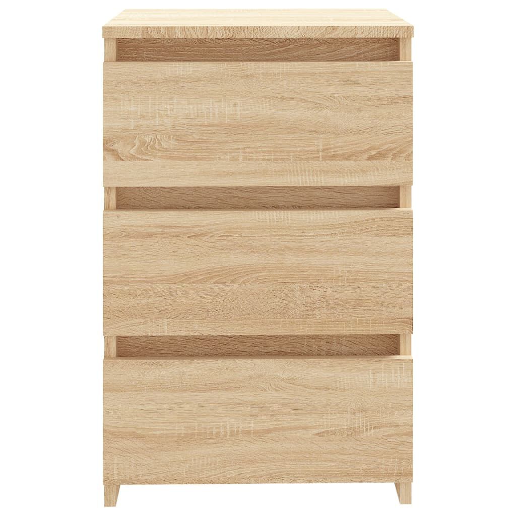 vidaXL Κομοδίνο Sonoma Δρυς 40 x 35 x 62,5 εκ. από Επεξ. Ξύλο